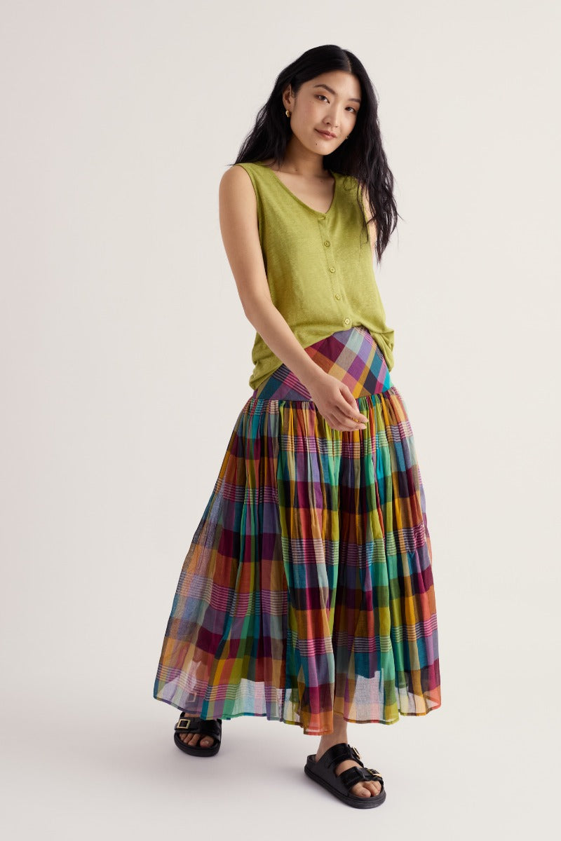 Exhibition Skirt with Dropped Waist