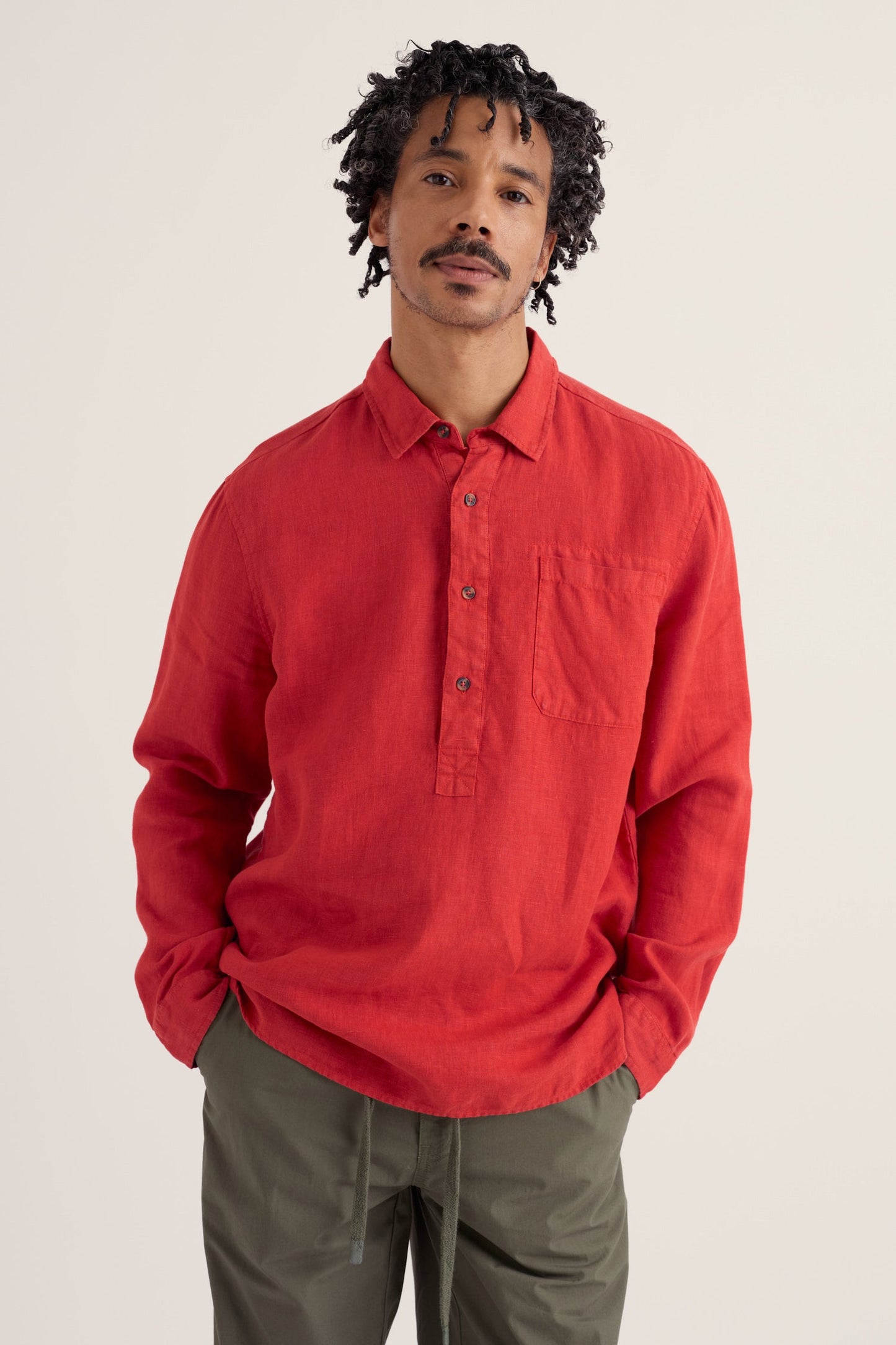 Men's Artist's Linen Shirt