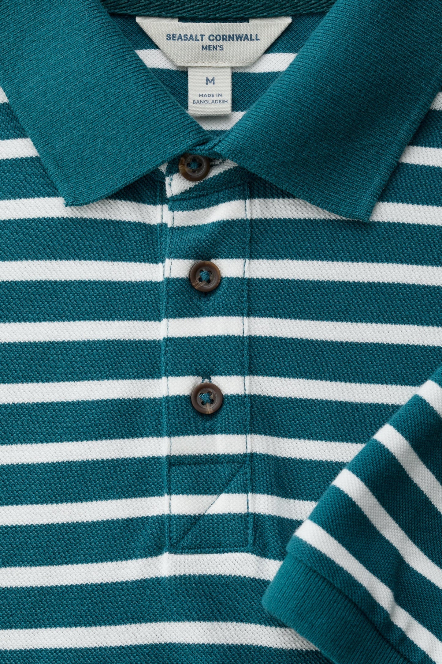 Men's Balefire Striped Polo in Organic Cotton