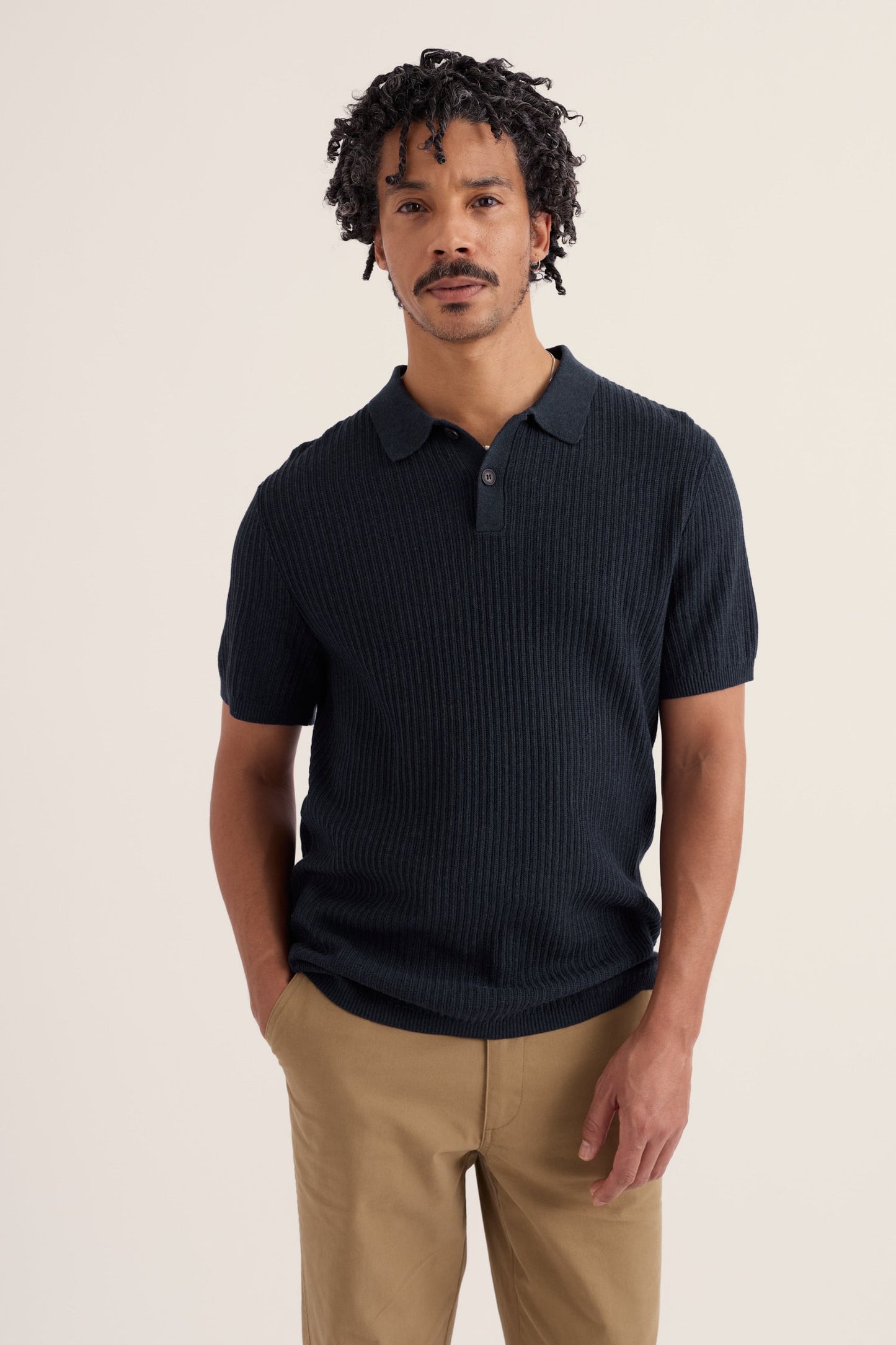 Men's Koeswik Knitted Organic Cotton Polo