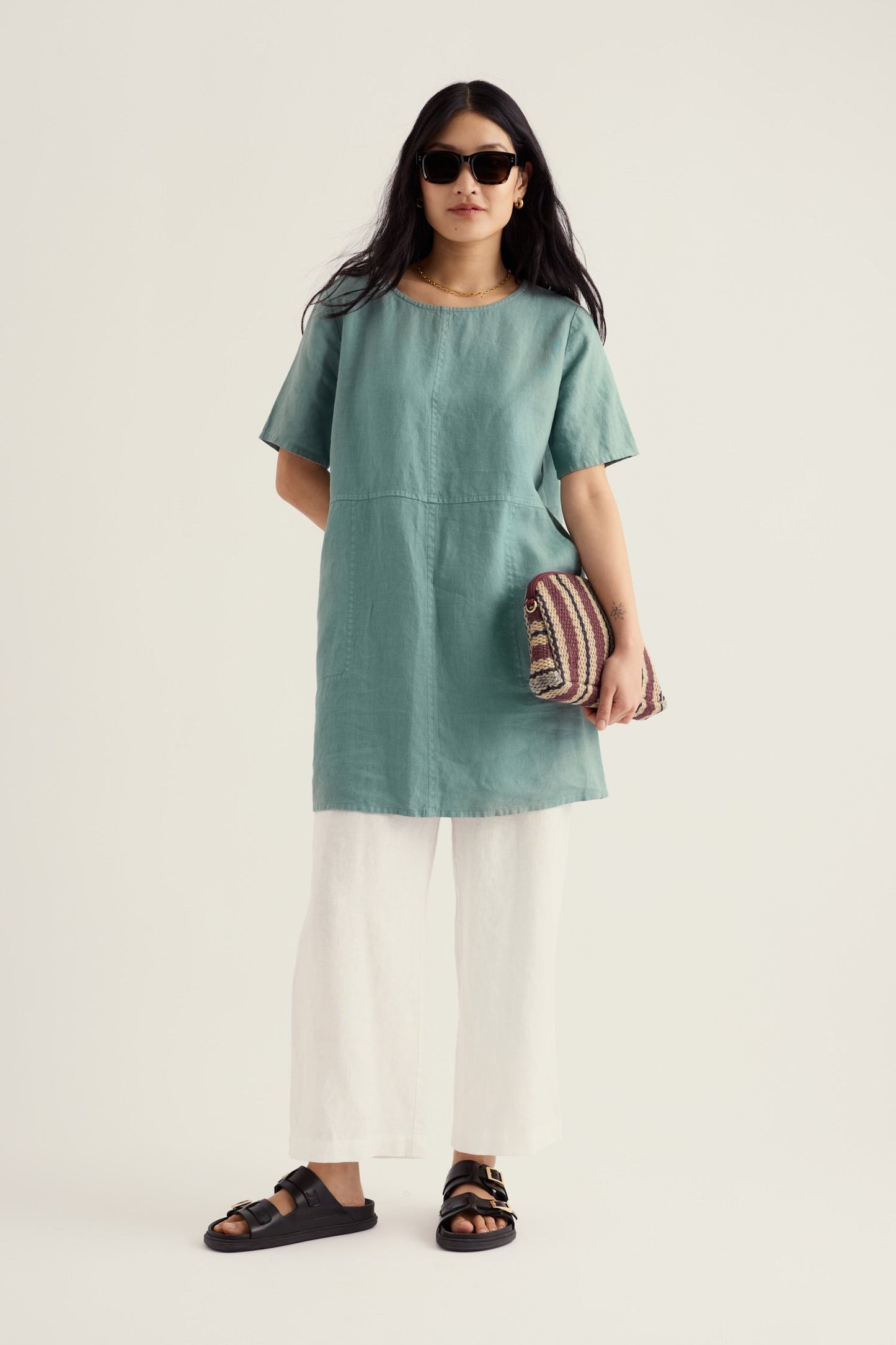 Soft Shading Linen Tunic