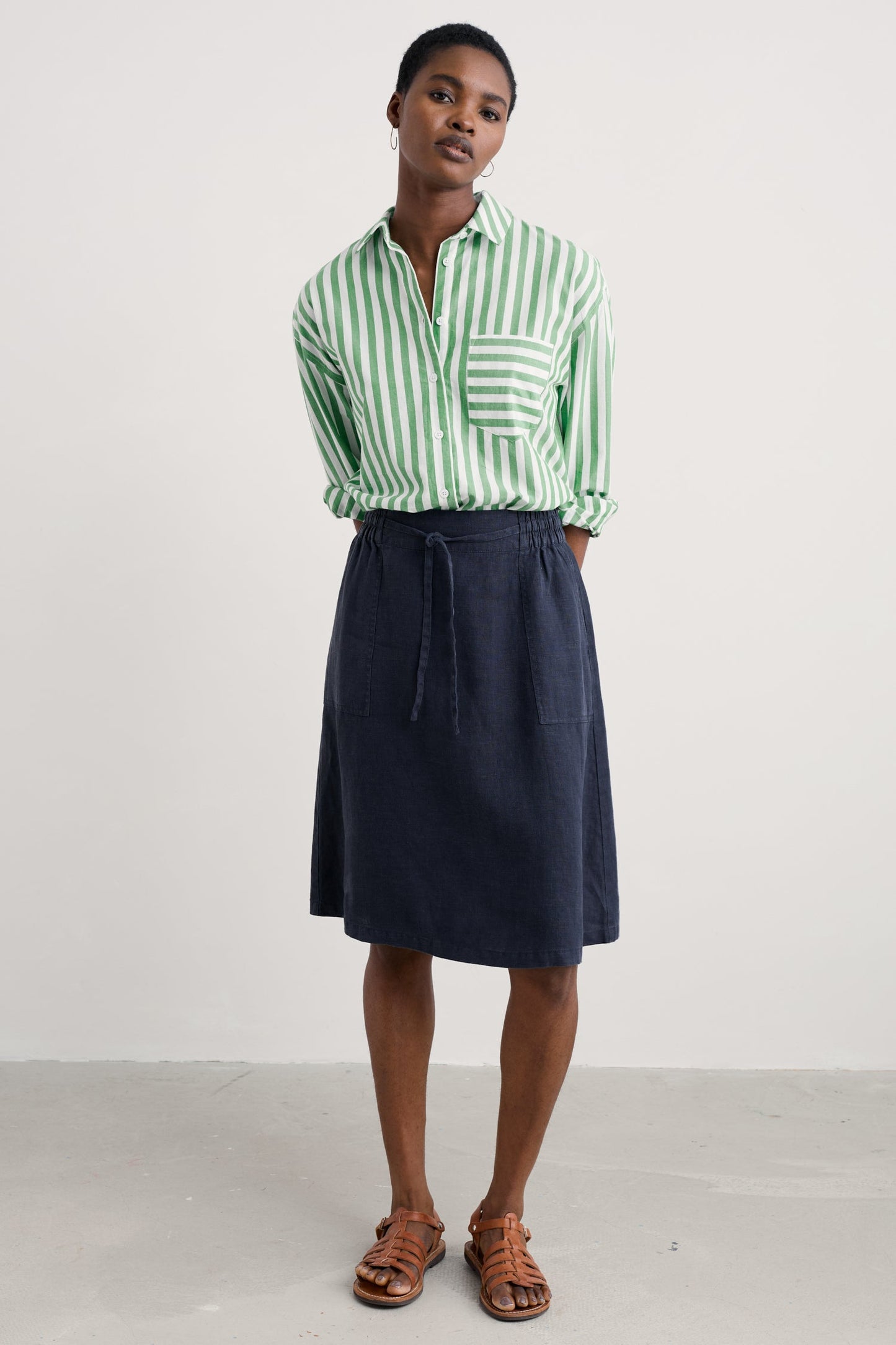 Pepper Moth Linen Skirt