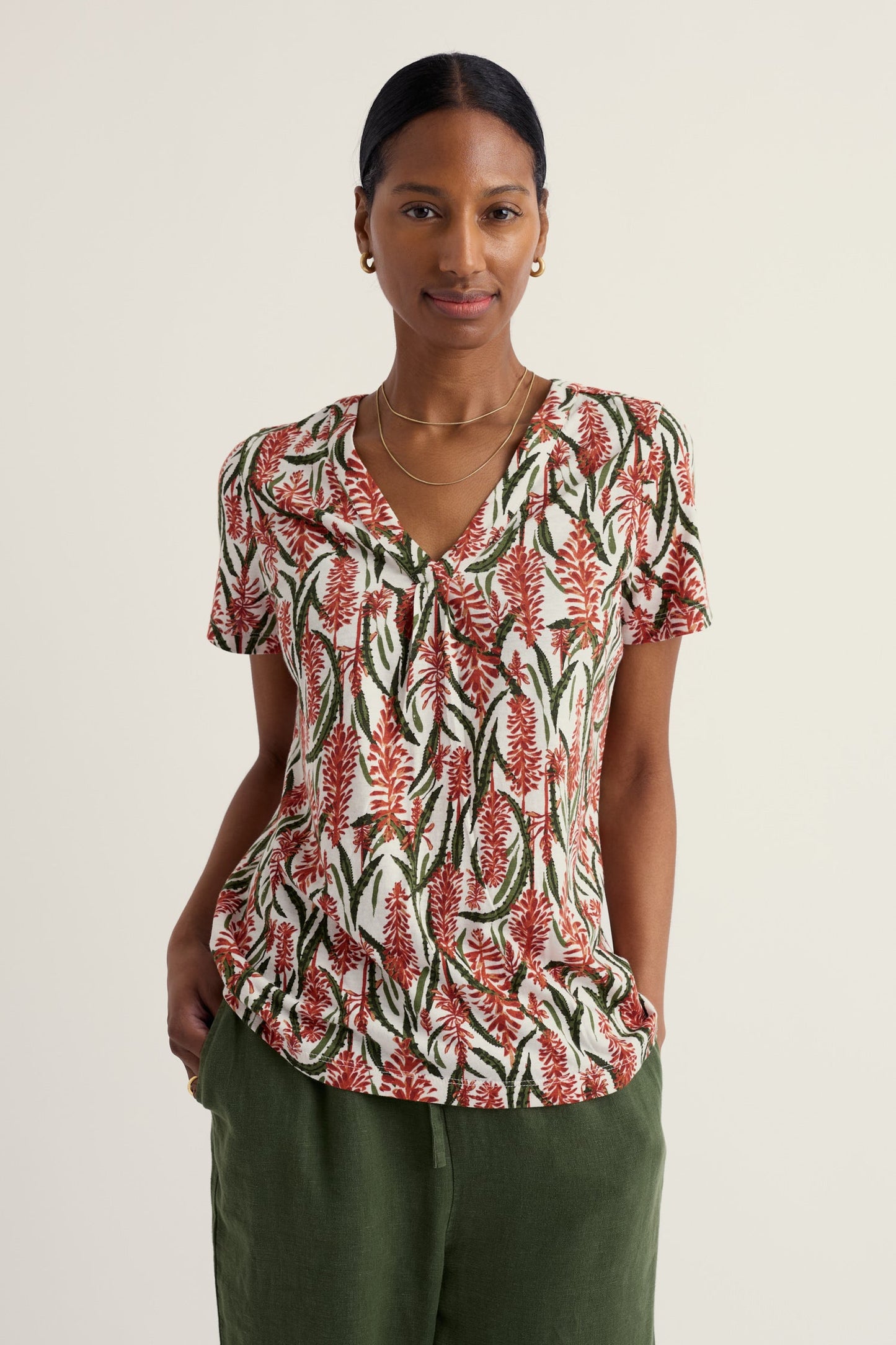 Barnoon Jersey Printed Short-Sleeve Top