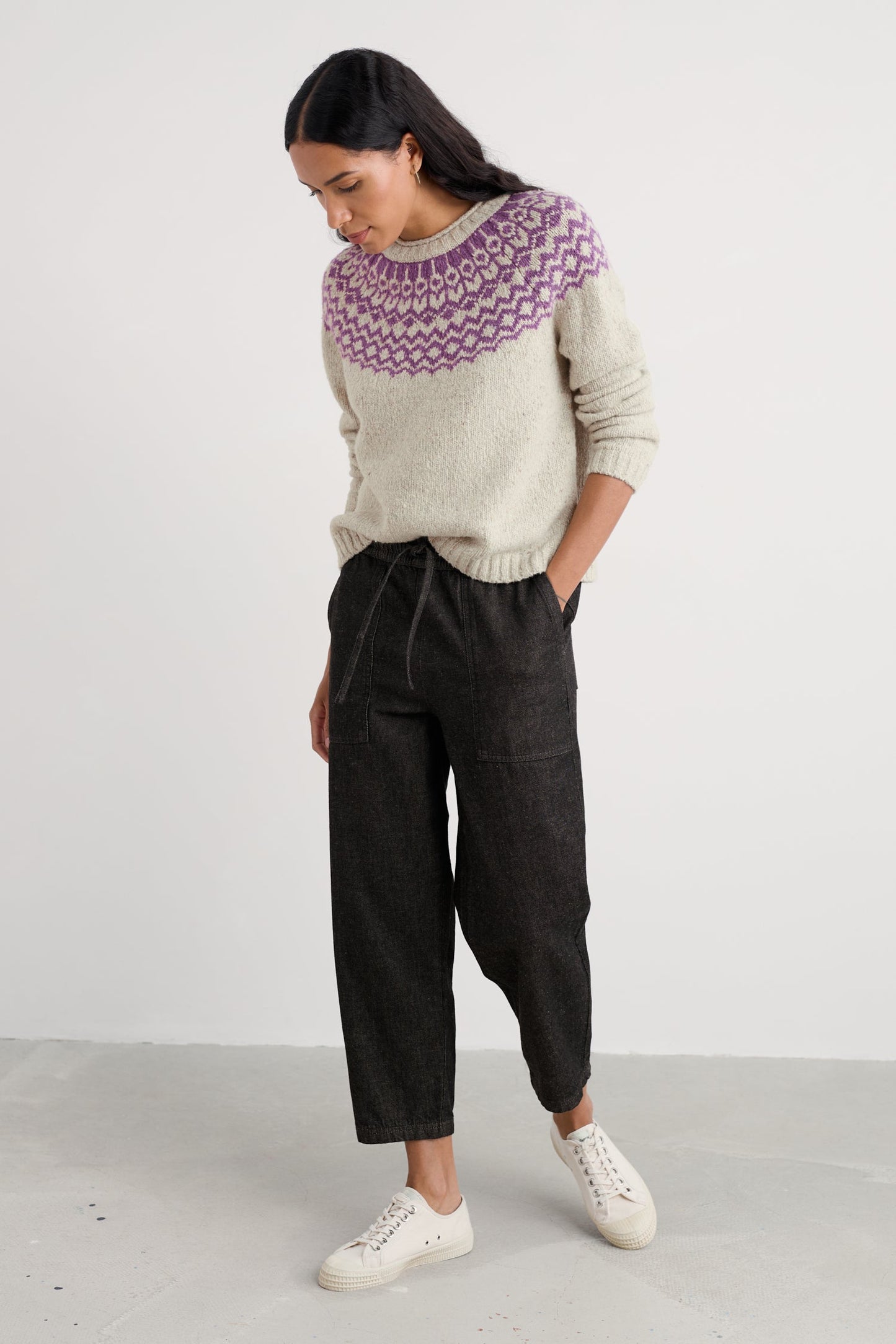 Port Kinnis Fair Isle Jumper With Merino