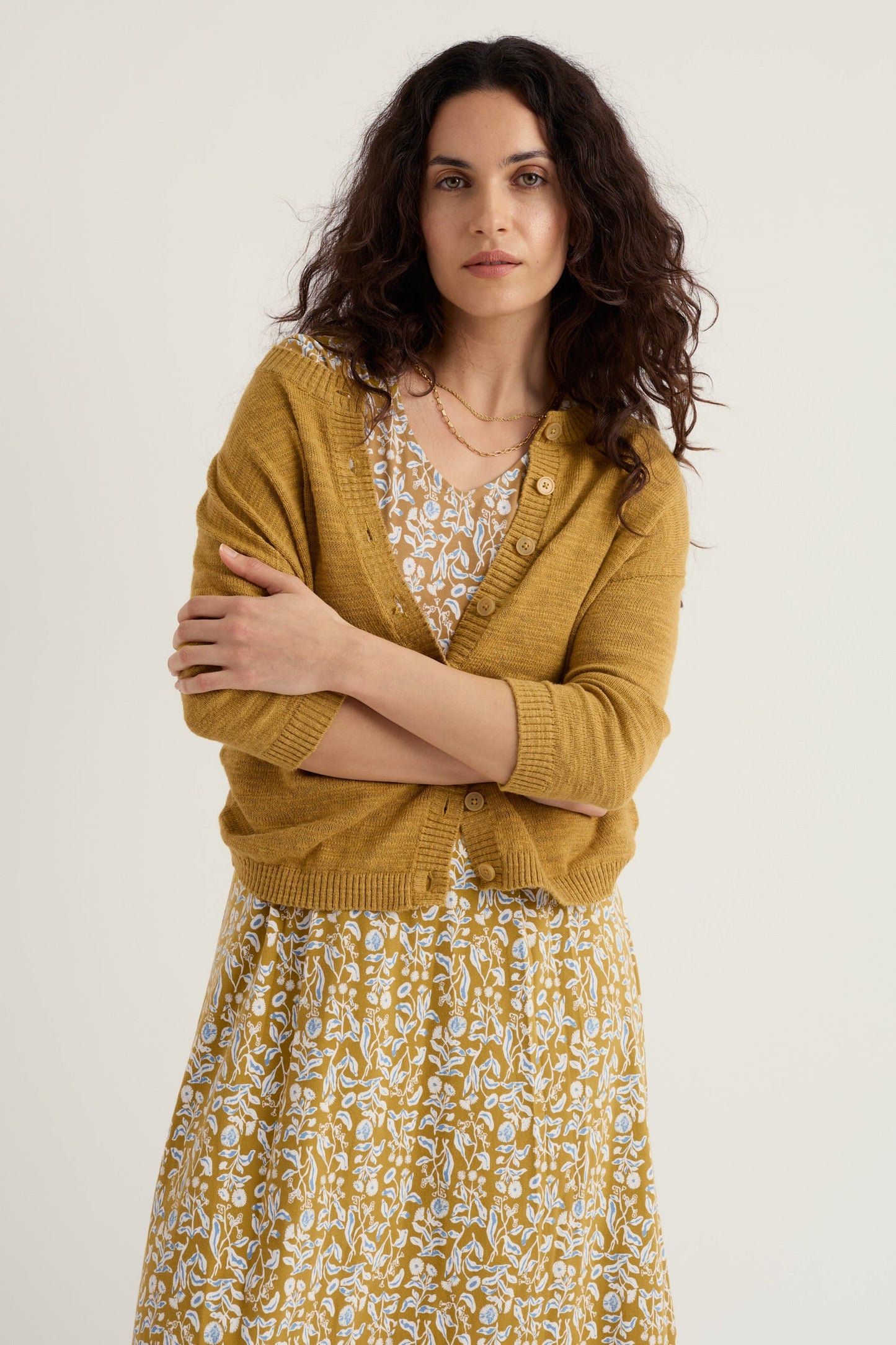 Pentire Steps Linen & Organic Cotton Cardigan