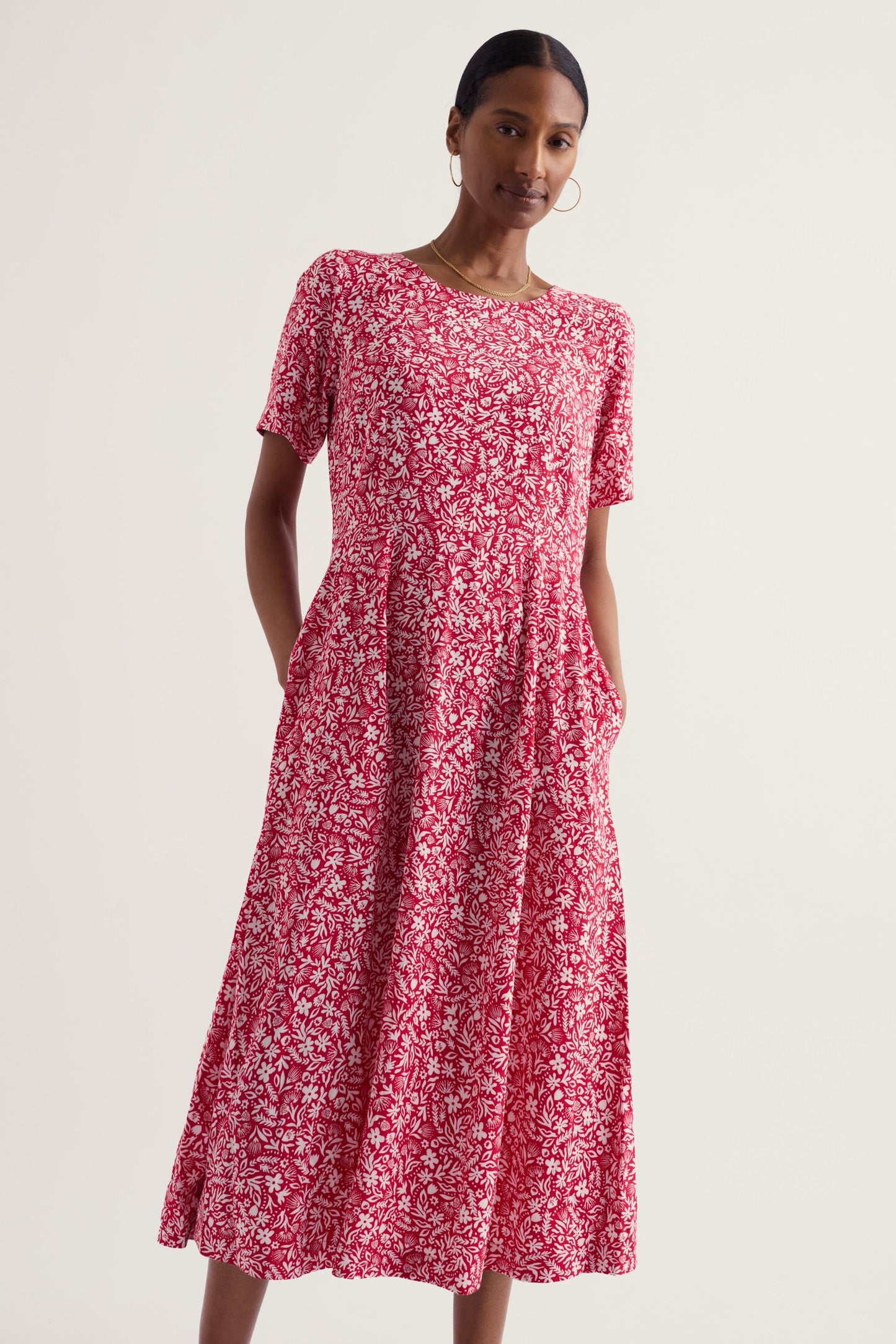 Tilly Short Sleeve Midi Dress