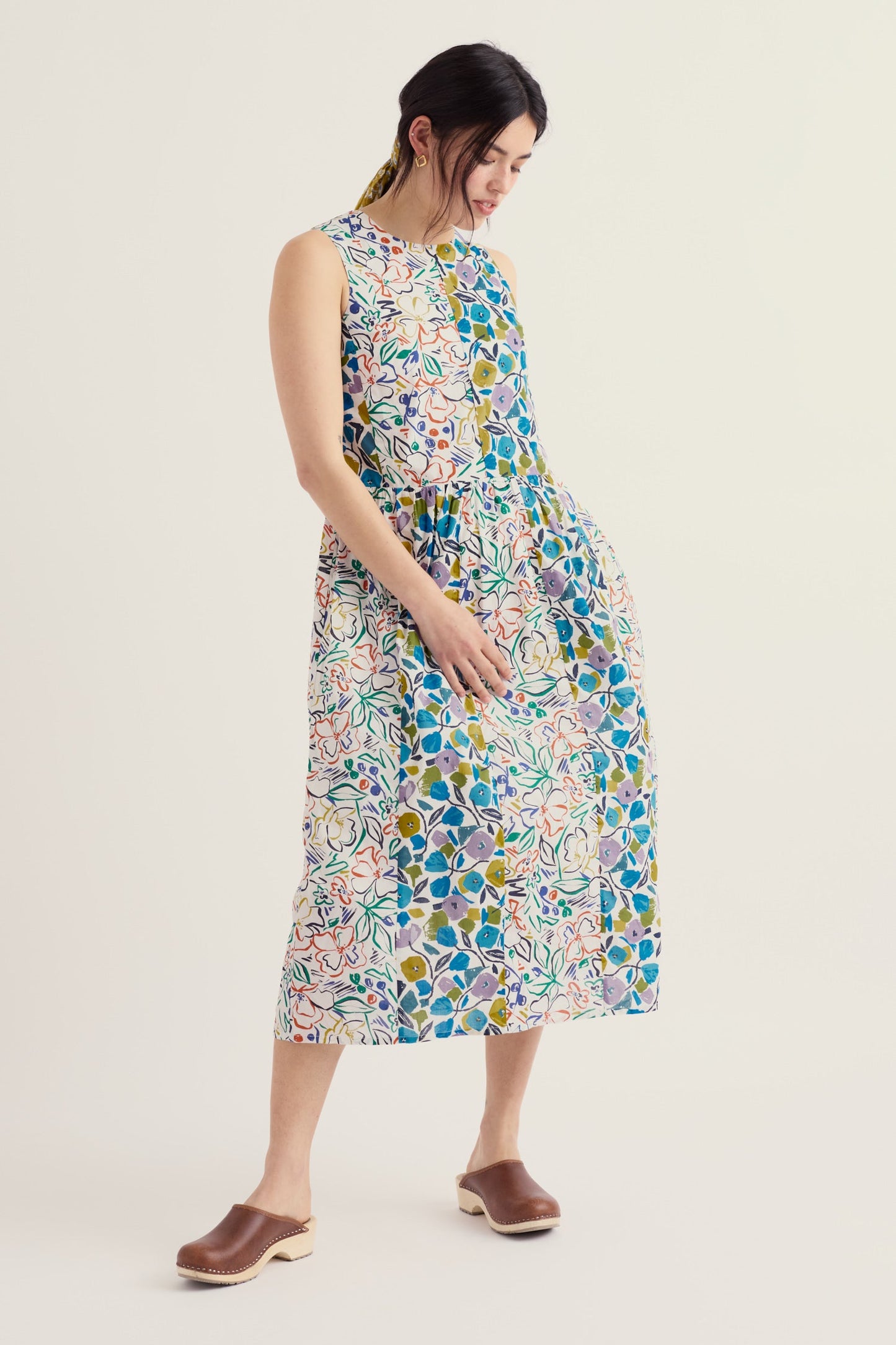 Circular Sleeveless Brouse Dress