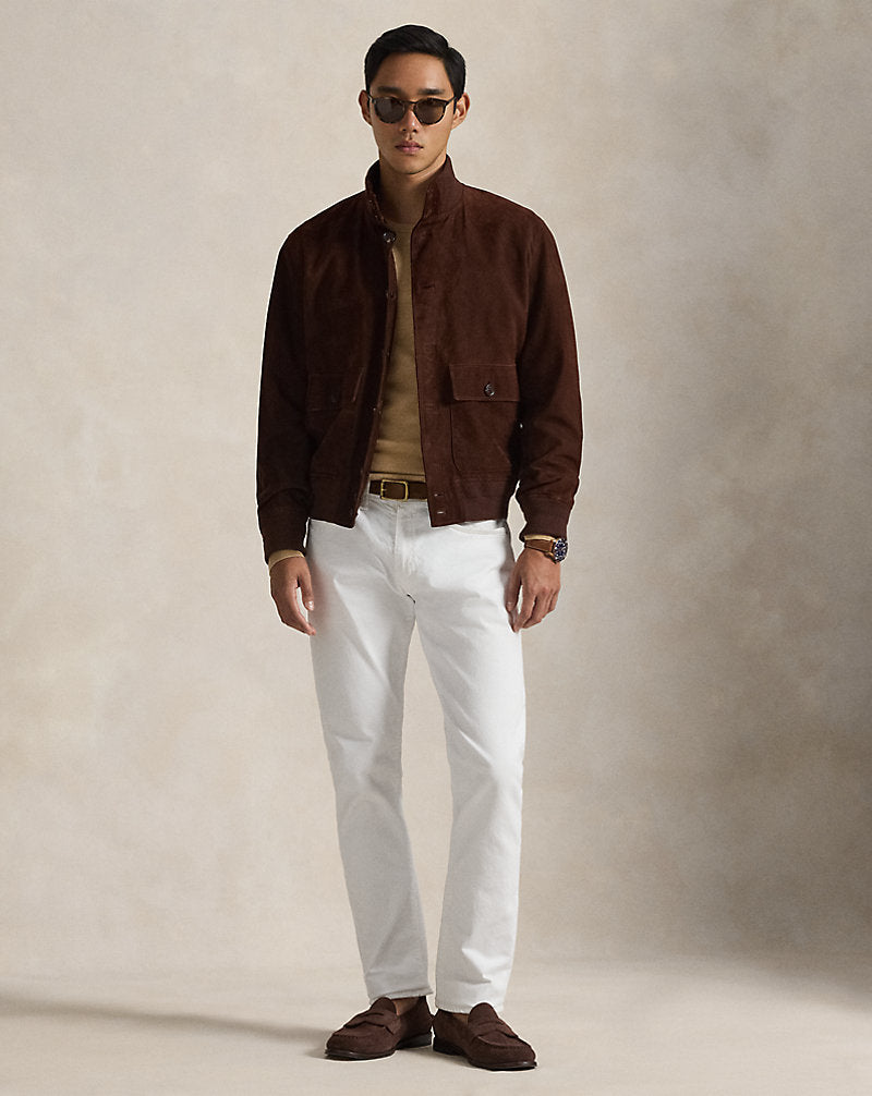 Mesh-Knit Cotton Crewneck Jumper Camel Melange