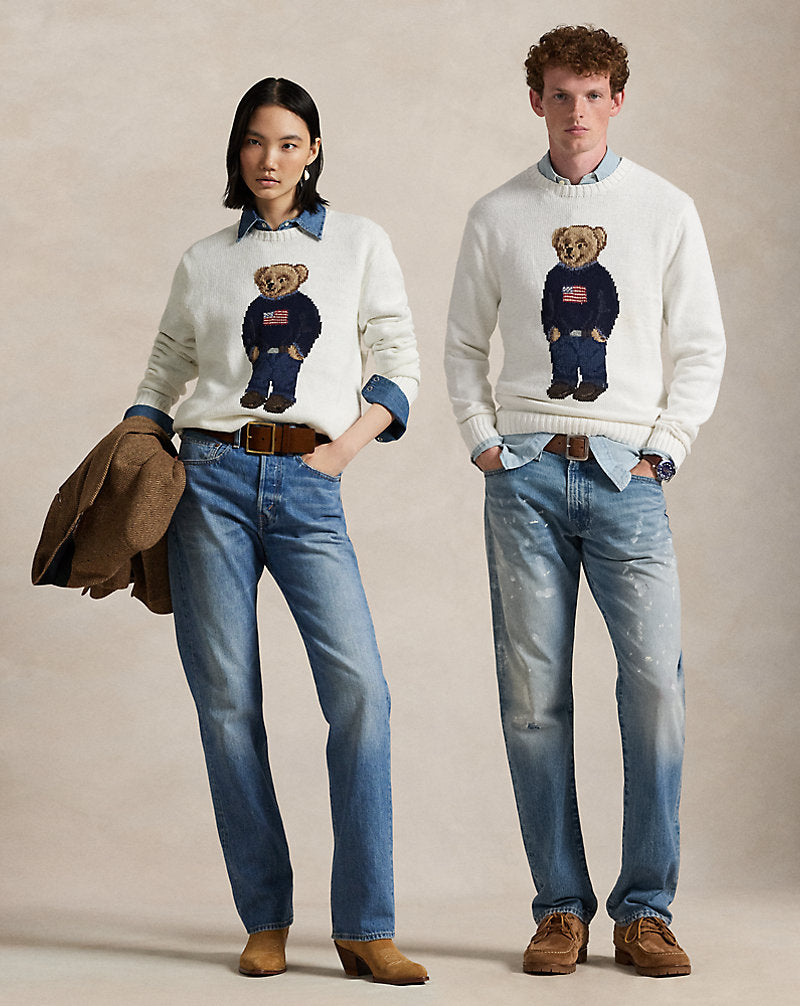 Polo Bear Linen-Cotton Jumper